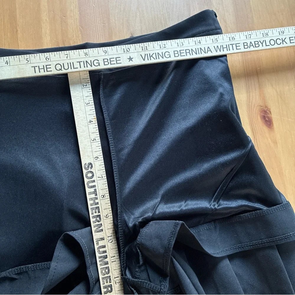 Schoolgirl Pleated Mini Skirt Black Skort Dark Academia Whimsigoth Grunge M* XXL